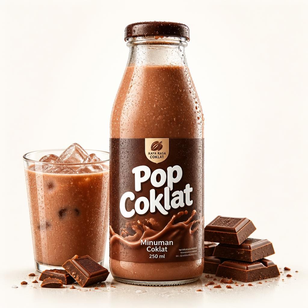 Pop Coklat Warkop 84 minuman sachet rasa coklat manis